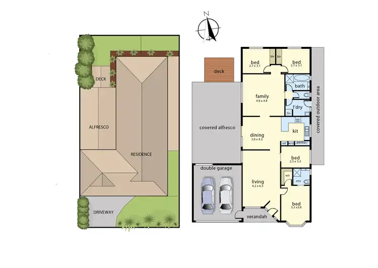 Floorplan of Homely house listing, 4 Tauna Place, Cranbourne West VIC 3977