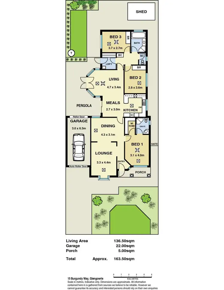 Floorplan of Homely house listing, 15 Burgundy Way, Glengowrie SA 5044