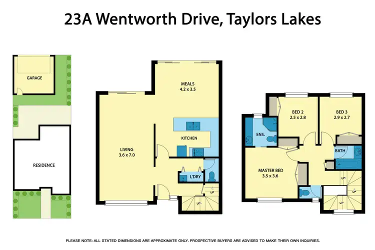 Floorplan of Homely townhouse listing, 23a Wentworth Drive, Taylors Lakes VIC 3038