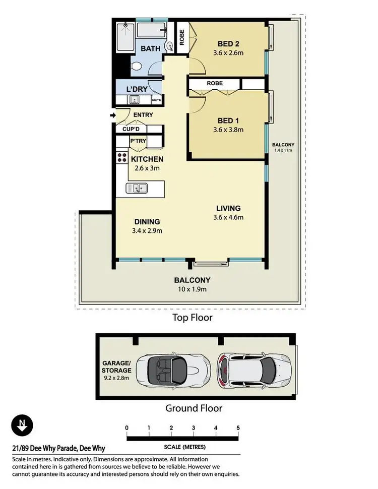 Floorplan of Homely apartment listing, Unit 21/89 Dee Why Parade, Dee Why NSW 2099