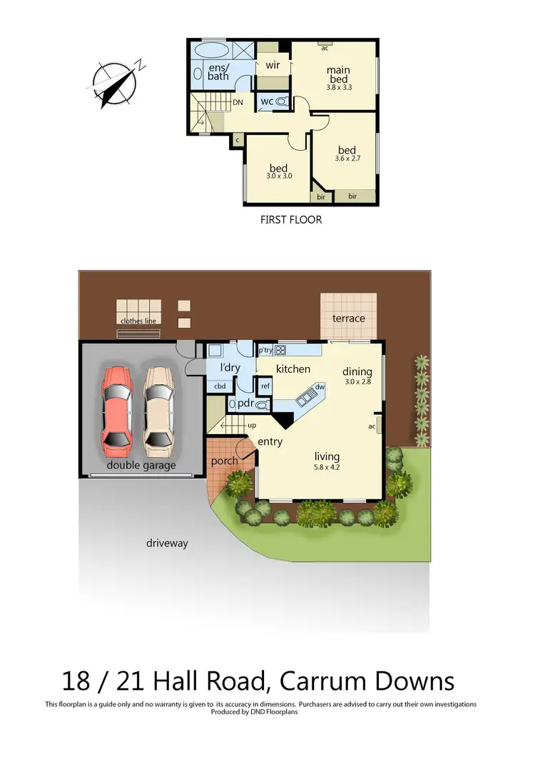 Floorplan of Homely unit listing, 18/21-25 Hall Road, Carrum Downs VIC 3201