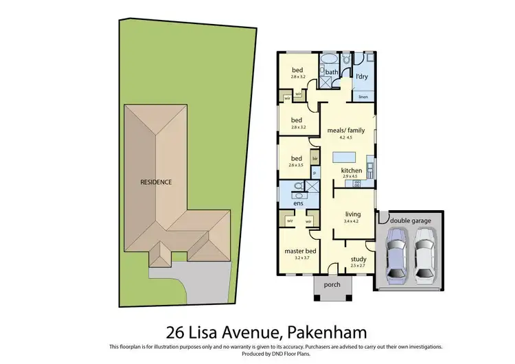 Floorplan of Homely house listing, 26 Lisa Avenue, Pakenham VIC 3810