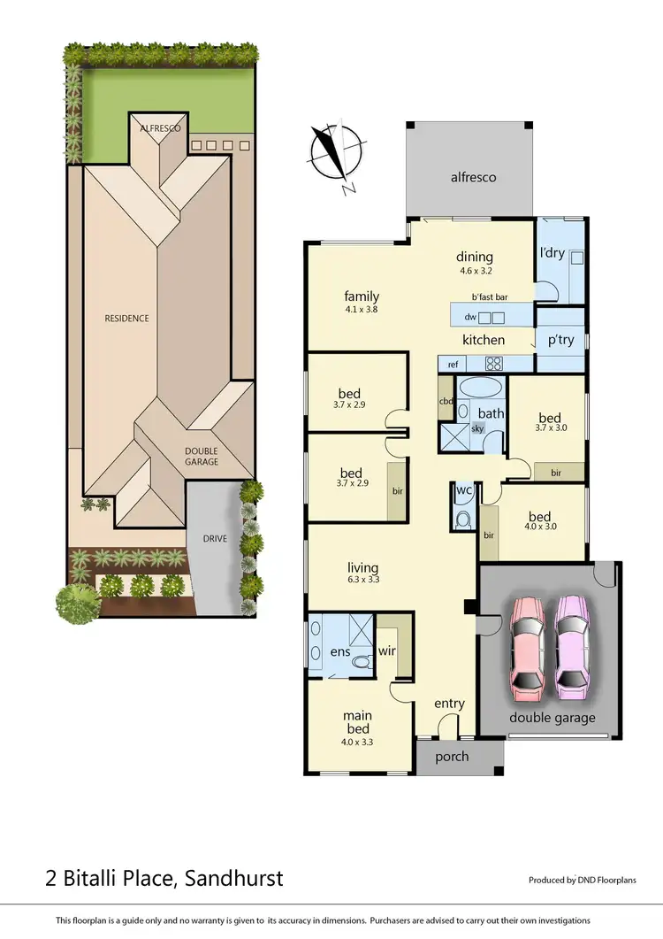 Floorplan of Homely house listing, 2 Bitalli Place, Sandhurst VIC 3977