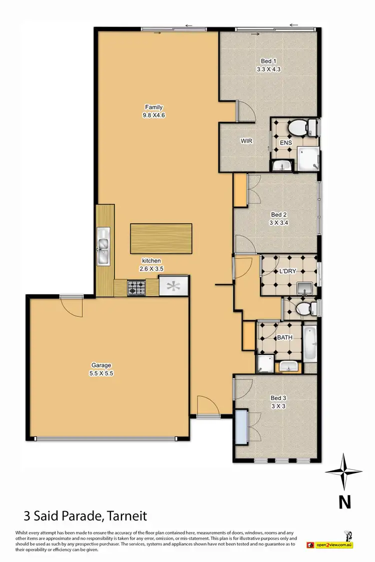 Floorplan of Homely house listing, 3 Said Parade, Tarneit VIC 3029