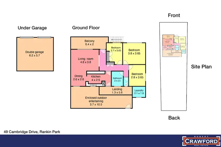 Floorplan of Homely house listing, 49 Cambridge Drive, Rankin Park NSW 2287