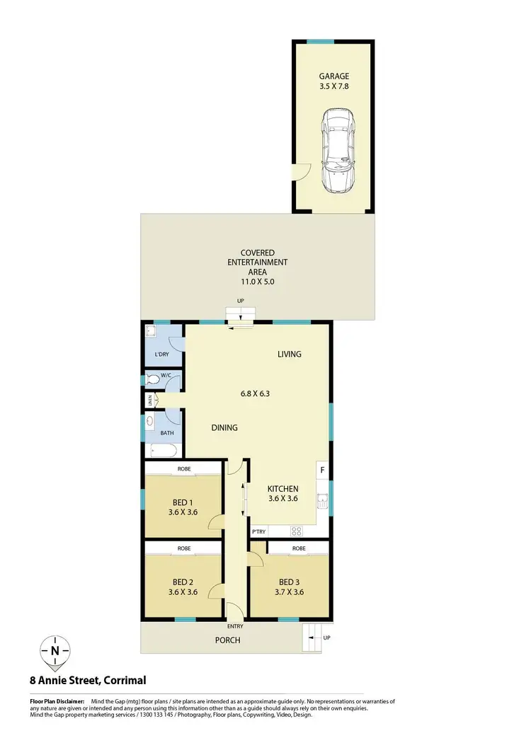Floorplan of Homely house listing, 8 Annie Street, Corrimal NSW 2518