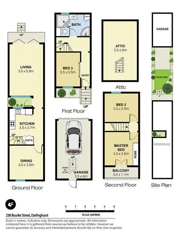Floorplan of Homely terrace listing, 238 Bourke Street, Darlinghurst NSW 2010