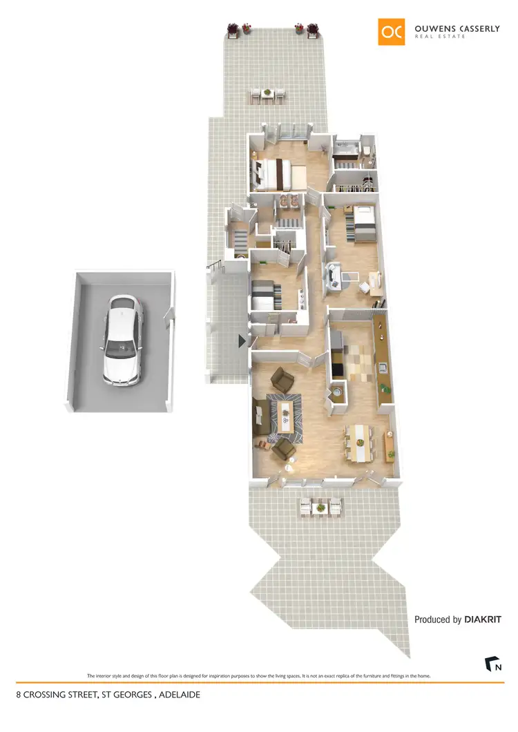 Floorplan of Homely house listing, 8 Crossing Street, St Georges SA 5064