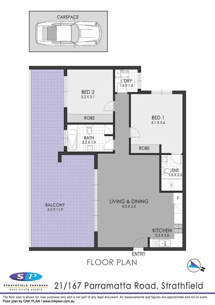 Floorplan of Homely apartment listing, 21/167 Parramatta Road, Strathfield NSW 2135