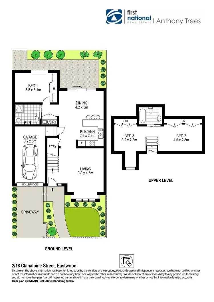 Floorplan of Homely villa listing, 2/18 Clanalpine Street, Eastwood NSW 2122