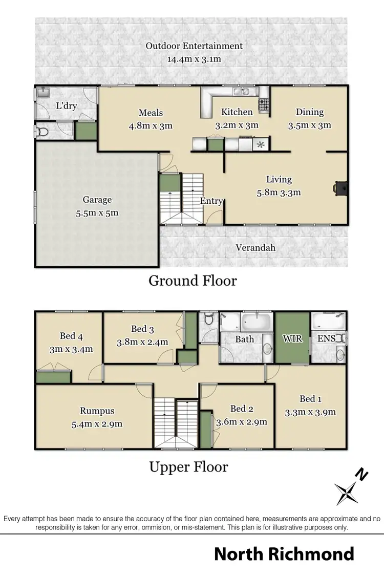 Floorplan of Homely house listing, 18 Flinders Place, North Richmond NSW 2754