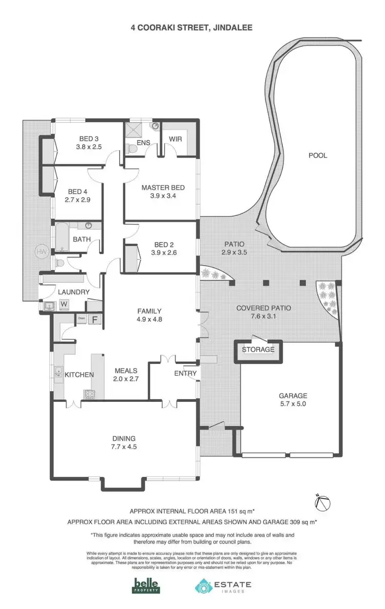 Floorplan of Homely house listing, 4 Cooraki Street, Jindalee QLD 4074