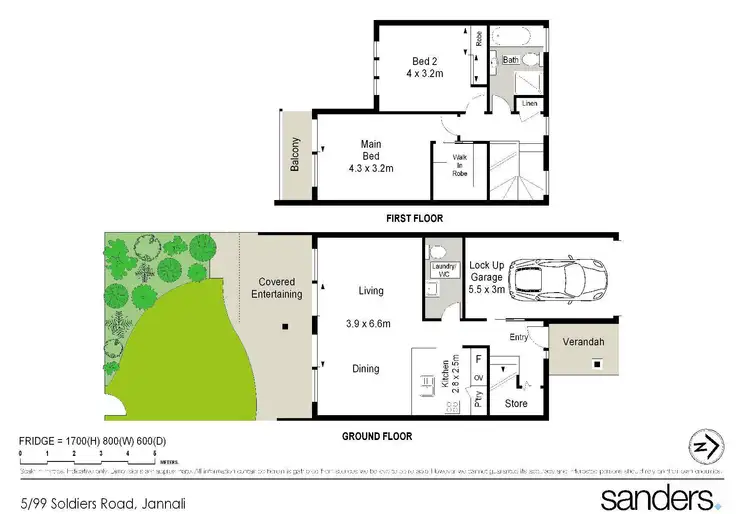 Floorplan of Homely townhouse listing, 5/99-101 Soldiers Road, Jannali NSW 2226