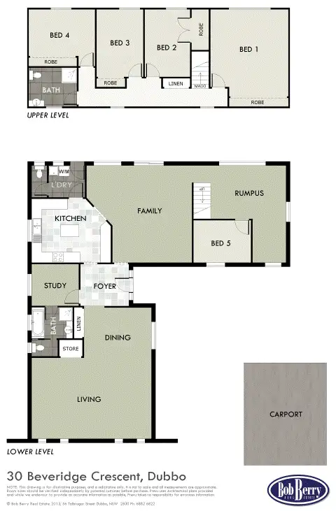Floorplan of Homely house listing, 30 Beveridge Crescent, Dubbo NSW 2830