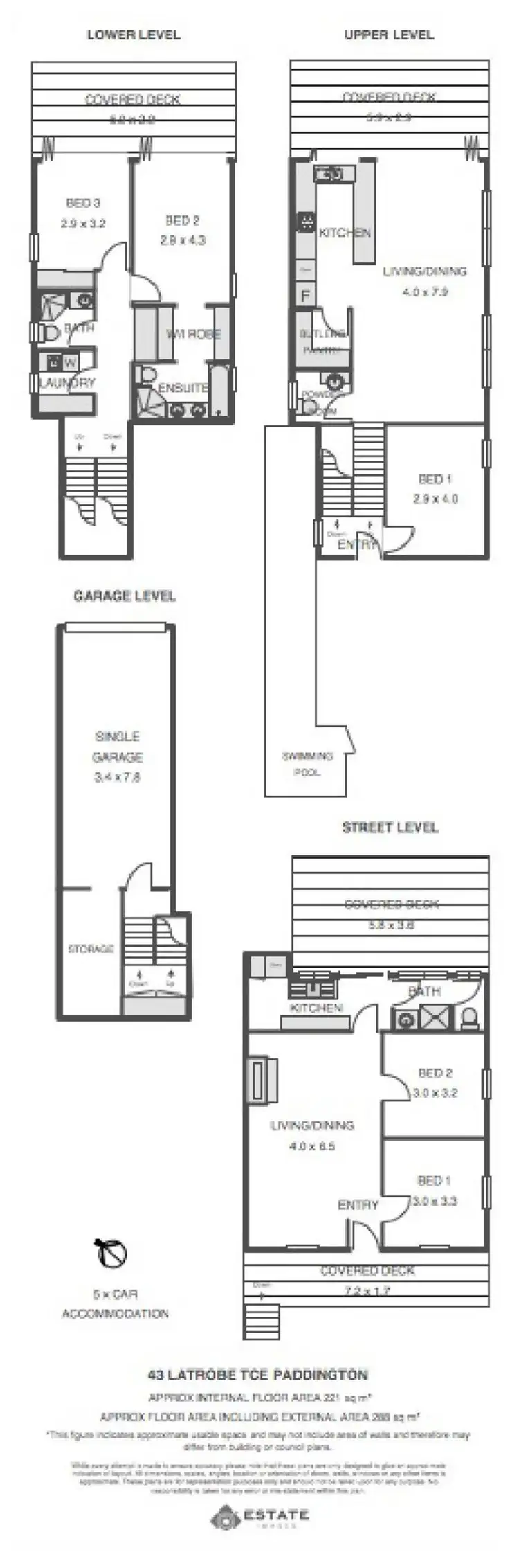 Floorplan of Homely house listing, 43 Latrobe Terrace, Paddington QLD 4064