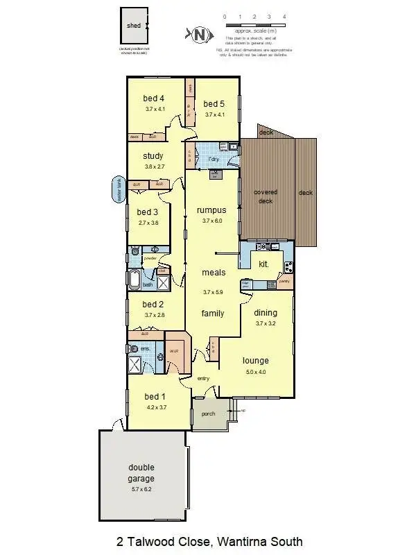 Floorplan of Homely house listing, 2 Talwood Close, Wantirna South VIC 3152