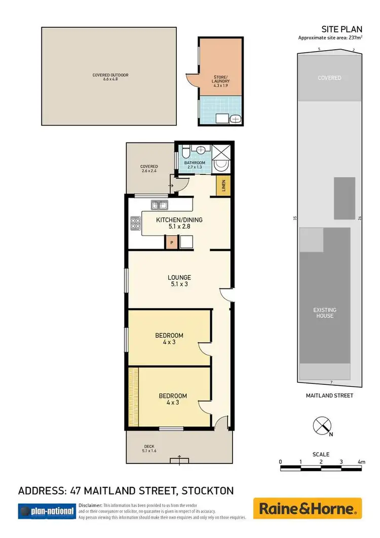 Floorplan of Homely house listing, 47 Maitland Street, Stockton NSW 2295