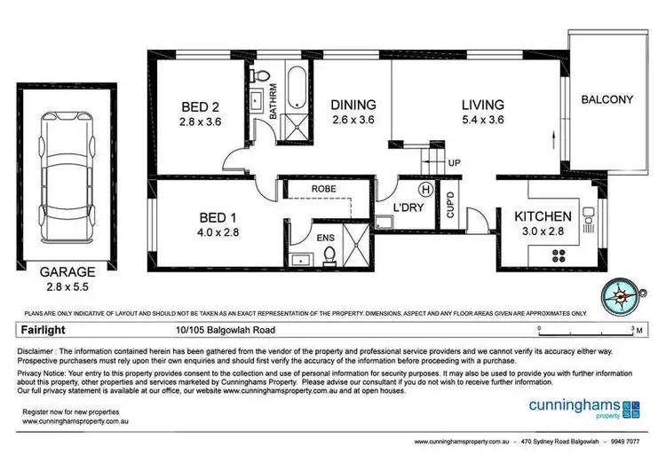 Floorplan of Homely unit listing, 10/105 Balgowlah Road, Fairlight NSW 2094