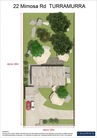 Floorplan of Homely house listing, 22 Mimosa Road, Turramurra NSW 2074