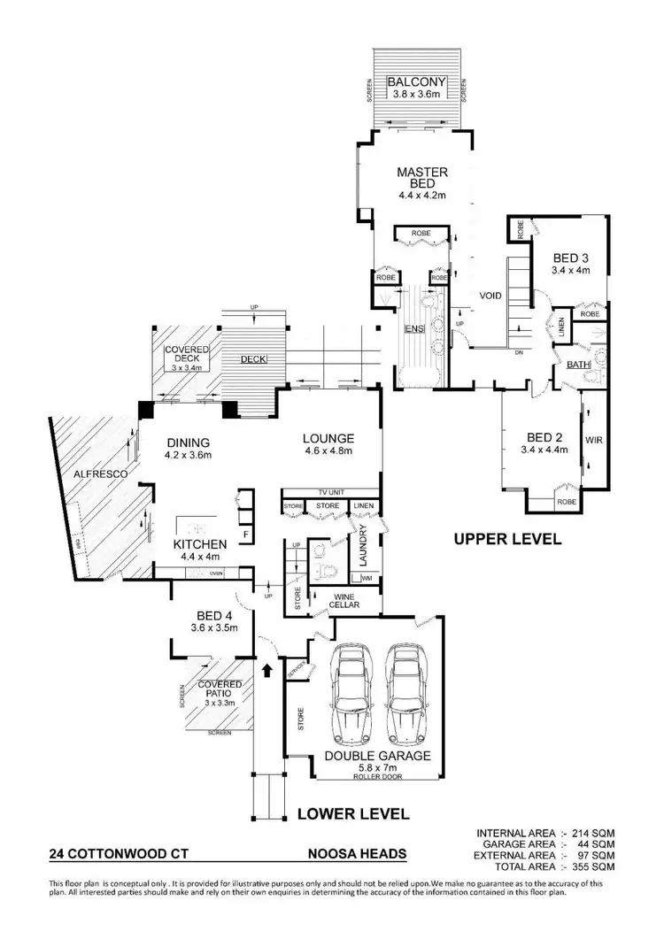 Floorplan of Homely house listing, 24 Cottonwood Court, Noosa Heads QLD 4567
