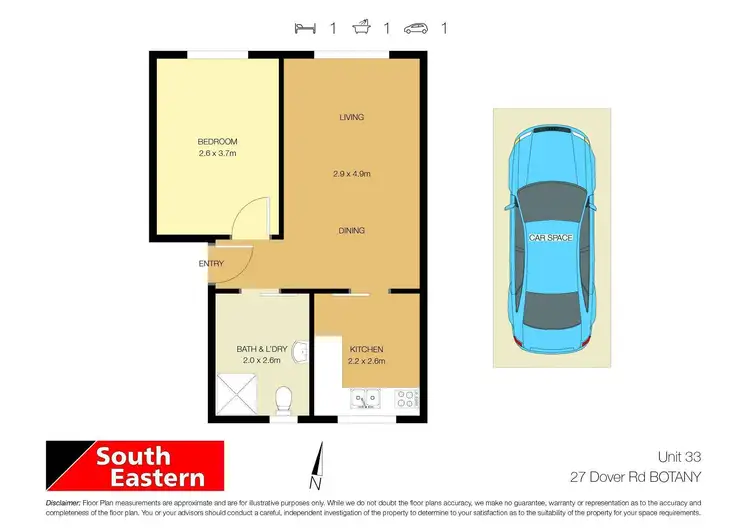 Floorplan of Homely apartment listing, 33/27 Dover Road, Botany NSW 2019