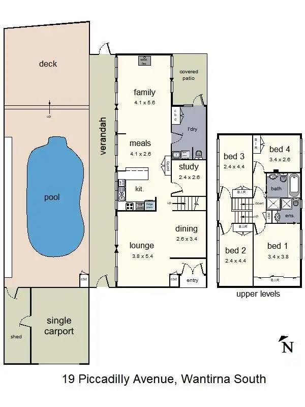 Floorplan of Homely house listing, 19 Piccadilly Avenue, Wantirna South VIC 3152