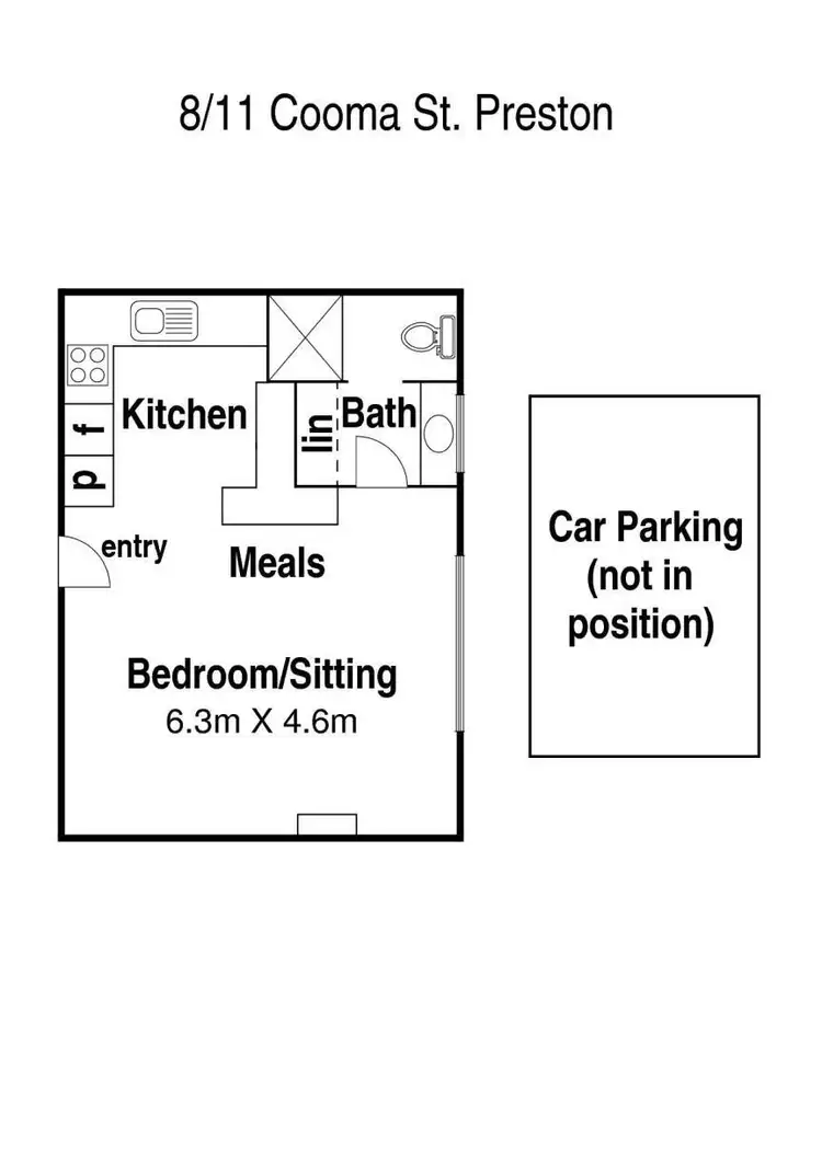 Floorplan of Homely apartment listing, 8/11-13 Cooma Street, Preston VIC 3072