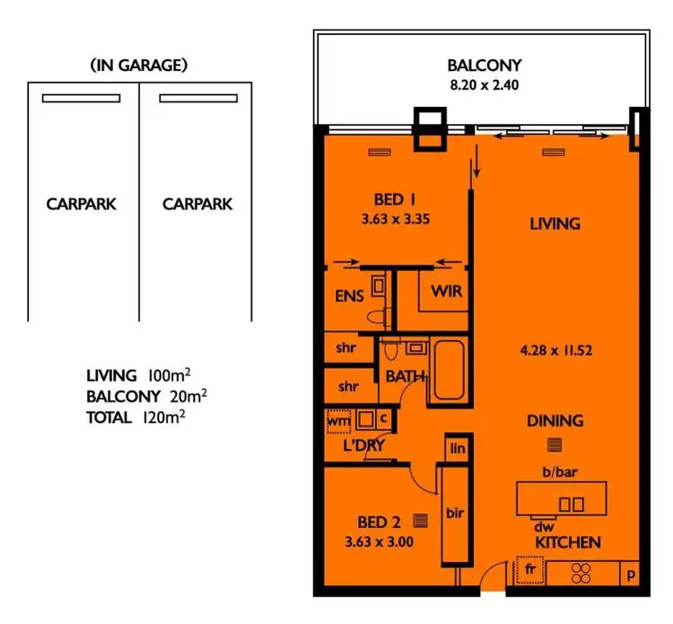 Floorplan of Homely apartment listing, 96/220 Greenhill Road, Eastwood SA 5063