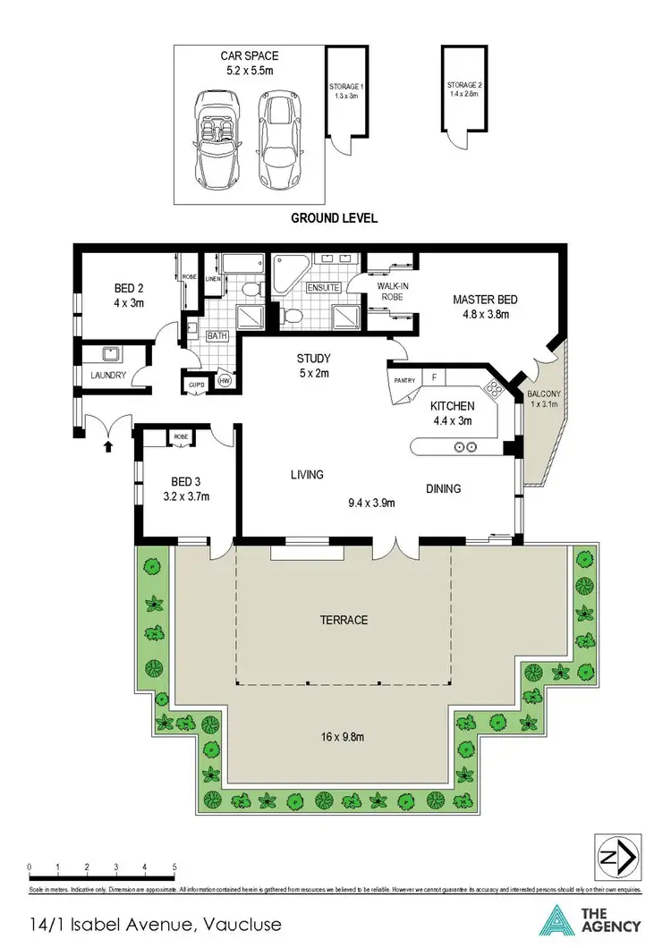 Floorplan of Homely apartment listing, 14/1 Isabel Avenue, Vaucluse NSW 2030