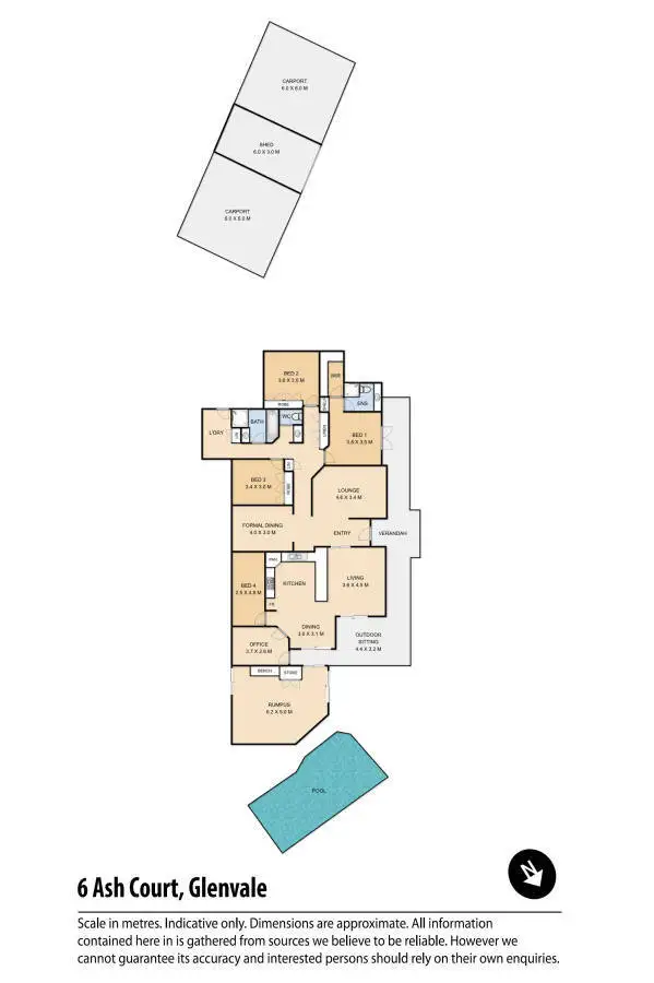 Floorplan of Homely house listing, 6 Ash Court, Glenvale QLD 4350