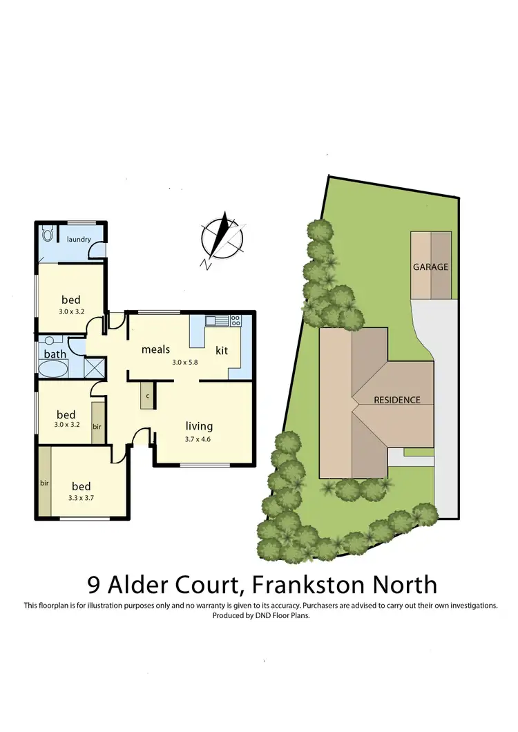 Floorplan of Homely house listing, 9 Alder Court, Frankston North VIC 3200