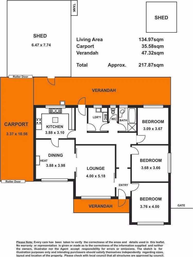Floorplan of Homely house listing, 12 Elmwood Avenue, Fulham Gardens SA 5024