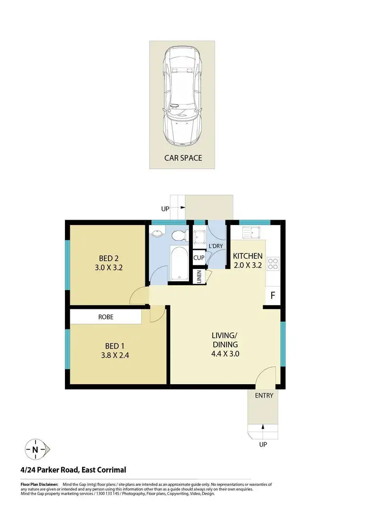 Floorplan of Homely apartment listing, 4/24 Parker Road, East Corrimal NSW 2518