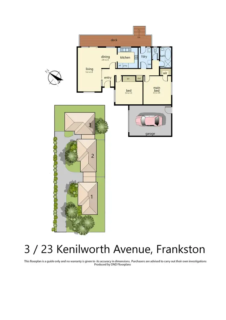Floorplan of Homely unit listing, 1-3/23 Kenilworth Avenue, Frankston VIC 3199