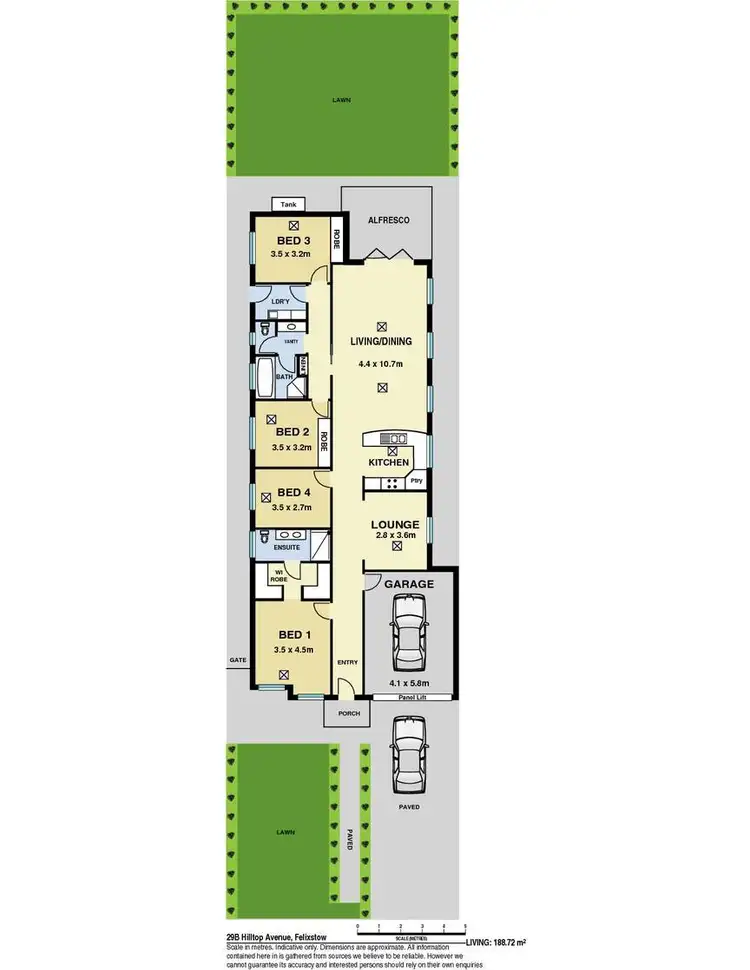 Floorplan of Homely house listing, 29B Hilltop Avenue, Felixstow SA 5070