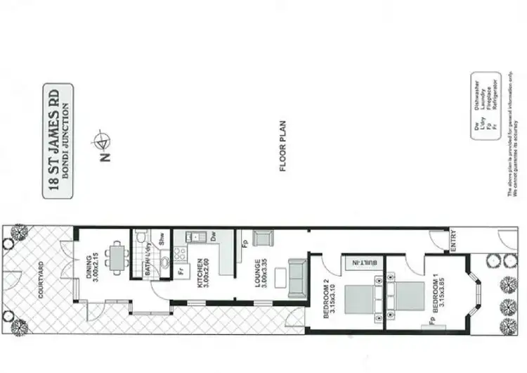 Floorplan of Homely house listing, 18 St James Road, Bondi Junction NSW 2022
