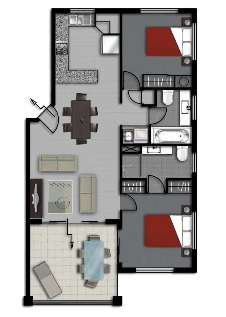 Floorplan of Homely apartment listing, 13/423-427 Draper Street, Parramatta Park QLD 4870