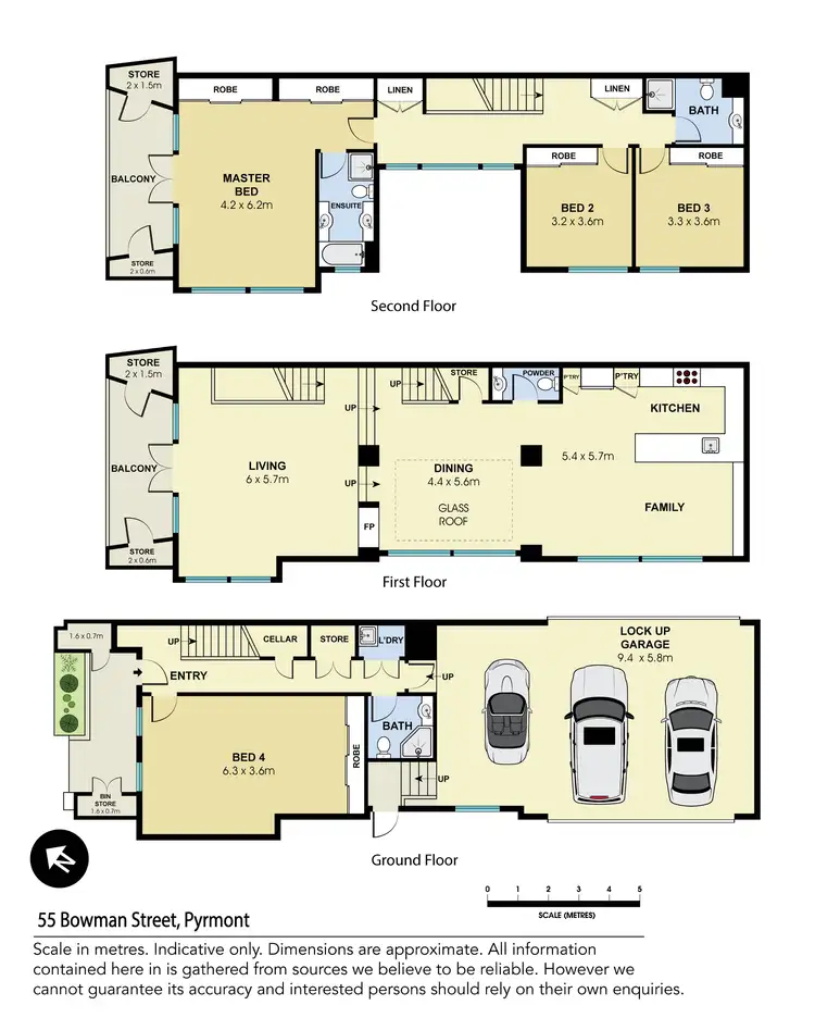 Floorplan of Homely terrace listing, 55 Bowman Street, Pyrmont NSW 2009