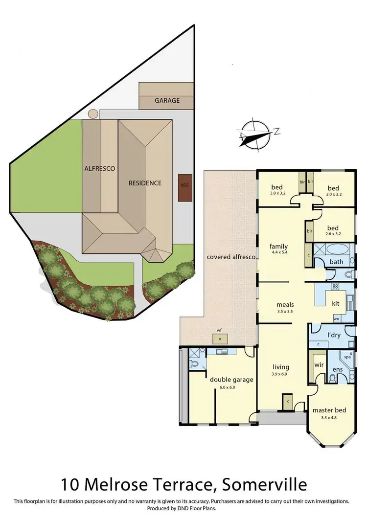 Floorplan of Homely house listing, 10 Melrose Terrace, Somerville VIC 3912