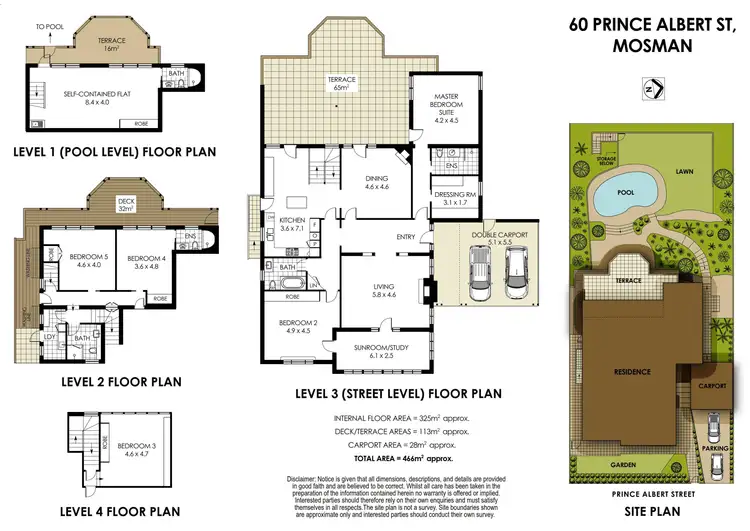 Floorplan of Homely house listing, 60 Prince Albert Street, Mosman NSW 2088