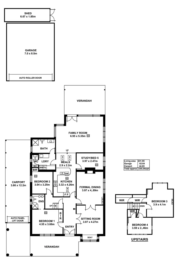 Floorplan of Homely house listing, 3 Braeside Avenue, Myrtle Bank SA 5064