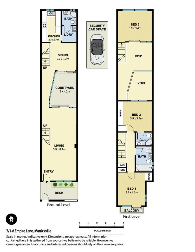 Floorplan of Homely townhouse listing, 7/1-8 Empire Lane, Marrickville NSW 2204