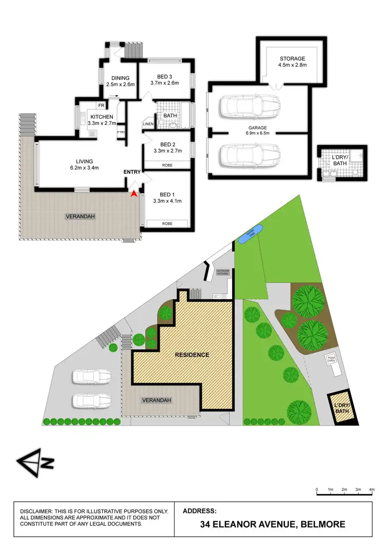 Floorplan of Homely house listing, 34 Eleanor Avenue, Belmore NSW 2192