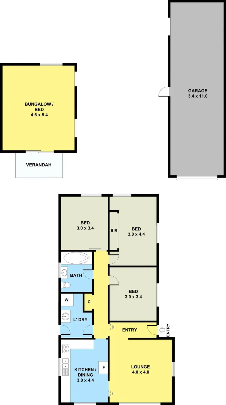 Floorplan of Homely house listing, 77 Kitchener Street, Broadmeadows VIC 3047
