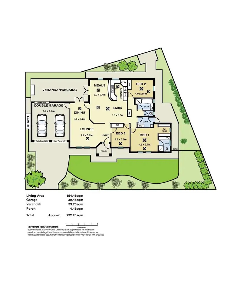 Floorplan of Homely house listing, 18 Pridmore Road, Glen Osmond SA 5064