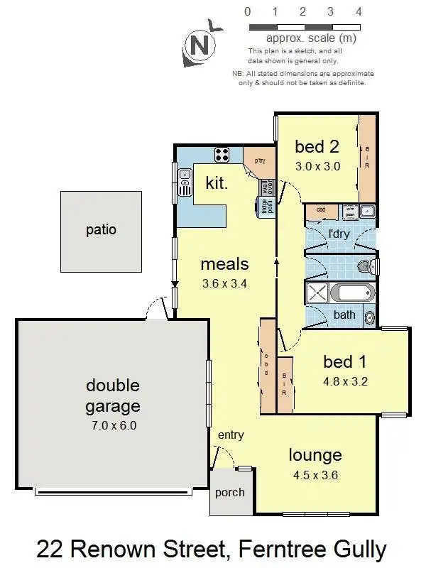 Floorplan of Homely house listing, 22 Renown Street, Ferntree Gully VIC 3156