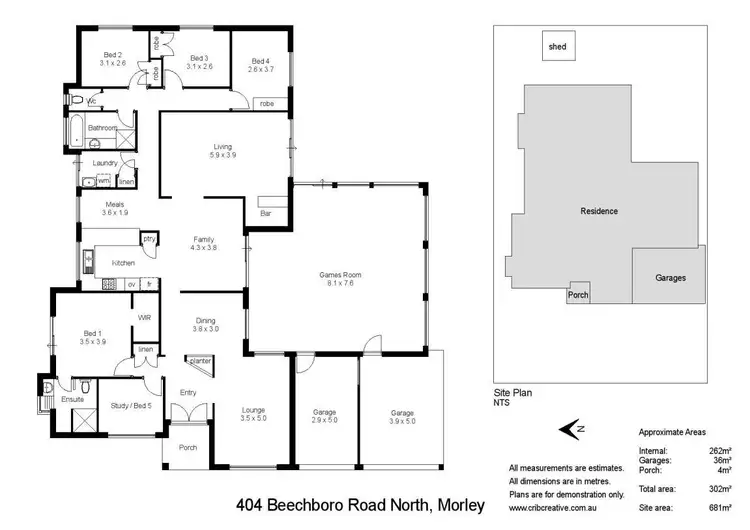 Floorplan of Homely house listing, 404 Beechboro Road, Morley WA 6062