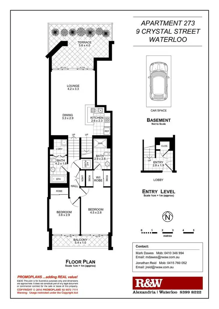 Floorplan of Homely apartment listing, 273/9 Crystal Street, Waterloo NSW 2017
