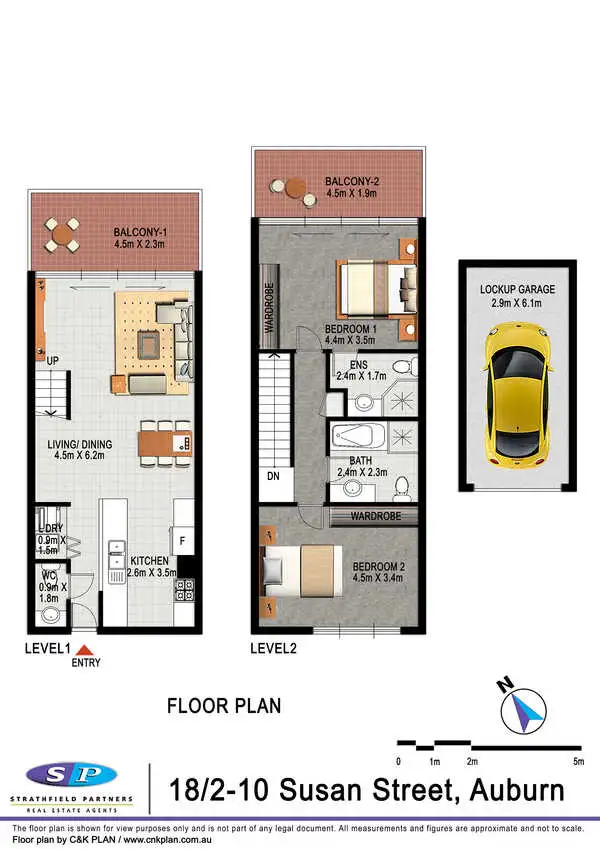 Floorplan of Homely apartment listing, 18/2-10 Susan Street, Auburn NSW 2144