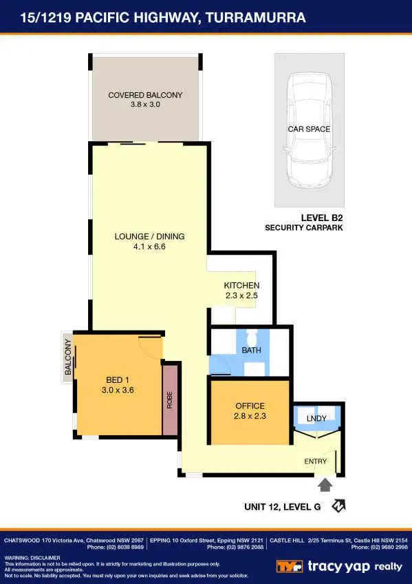 Floorplan of Homely apartment listing, 15/1219 Pacific Highway, Turramurra NSW 2074
